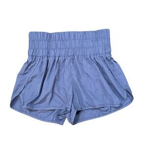 Free People Movement Shorts Purple Lined Wide Waistband Pull On Sport Medium